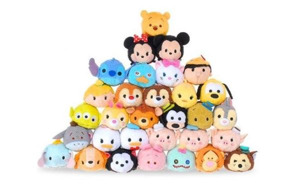 Cheap Hot Disney Tsum Tsums Collection Plush Toys For  Mobile Phone Screen Cleaner Keychain Bag for sale