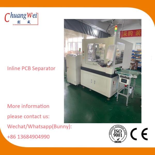 Cheap High Efficiency Inline PCB Router Machine with Break Blade Checking Function for sale