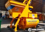 Self Loading Concrete Mixer Machine , Twin Shaft Cement Concrete Machine