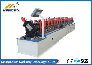 White Color Metal Stud And Track Roll Forming Machine UC Channel With H Punching