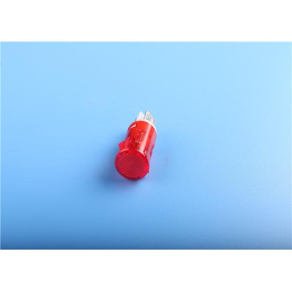 Illuminated 120 Volt Neon Pilot Light , Miniature Led Indicator Lamps Panel Mounted