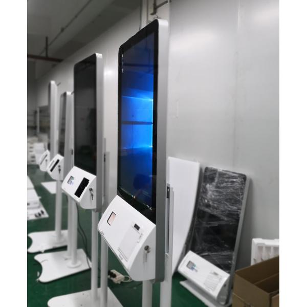 32'' Interactive Digital Signage , Restaurant Digital Signage With QR Code Scanner