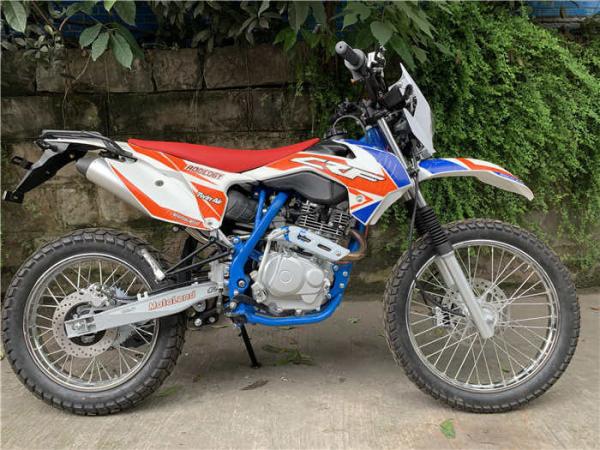 Cheap 4 Stroke 200cc Dirt Bike Air Cooling , Off Road Motorcycle In Red Color for sale