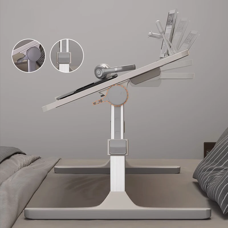 Adjustable Height Small Bed Table, Computer Student Dormitory Folding Simple Home Bedroom Study Desk