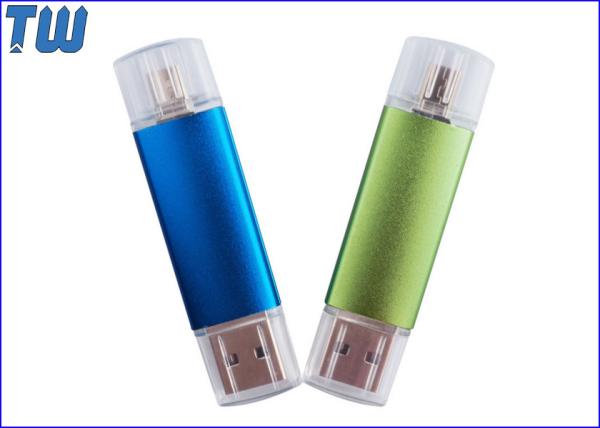 Cheap Metal Body Transparent Cap OTG 16GB Pendrive Micro USB Interface for sale
