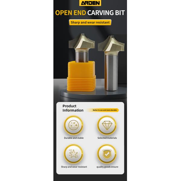 ARDEN Manufacturing Production "V" Type Slotting Cutter Wood Router Bits Manufacturers v Bit for Wood Cnc Router Milling Cutter