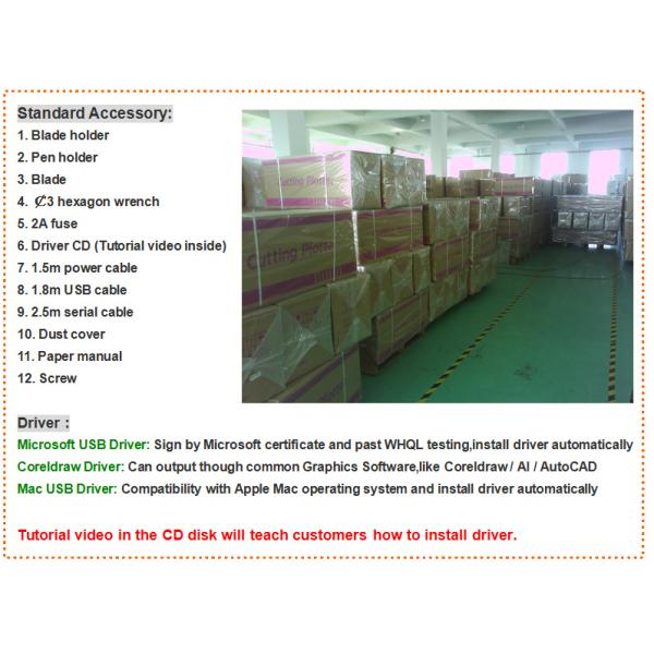 Plotter Printer Vinyl Sticker Cutting Machine With DMPL / HPGL Command Set