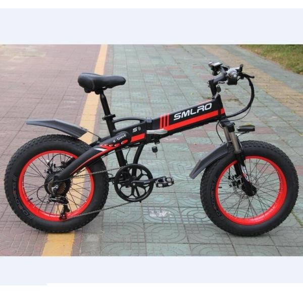 Cheap 7 Speed 20 Inch Fat Tire Folding Electric Bike With 10.4Ah Lithium Battery for sale