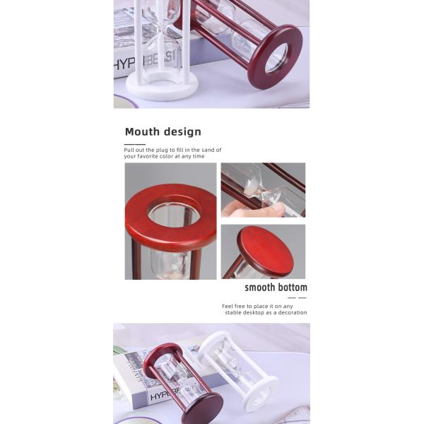 DIY Empty Sand Timer Hourglass Customized Logo Contemporary Design