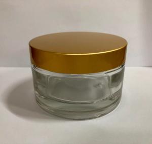 China 200g Glass Face Mask Cream Jars Cream Botttle Skincare Packaging , big capacity OEM on sale