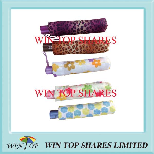 Cheap Fashion Pigment Dyeing Printed Auto Nice Parasol for sale