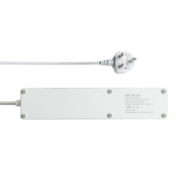 Universal Electrical 10A Tuya Wifi Smart Plug Fast Charging Extension UK 4 Plug + 4 USB