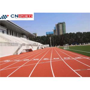 Soundproof Polyurethane Running Track , RoHS Synthetic Athletic Track