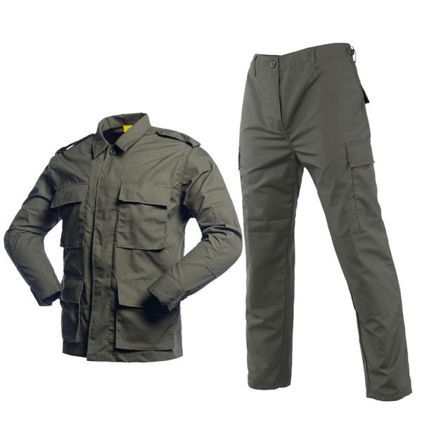 Customizable Ripstop Cotton Jacket for Men's ACU Uniform Lightweight and Durable S-4XL