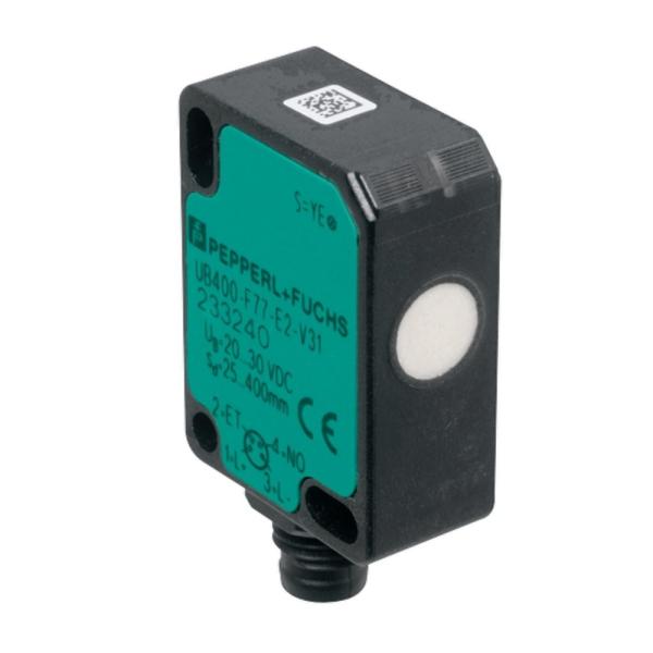 Pepperl Fuchs Ultrasonic Direct Detection Sensor UB100-F77-E2-V31 with Response