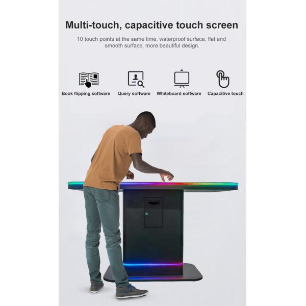 Object Recognition Restaurants Smart Digital Interactive Price Multi Touch Screen Coffee Shop Dining Table For education