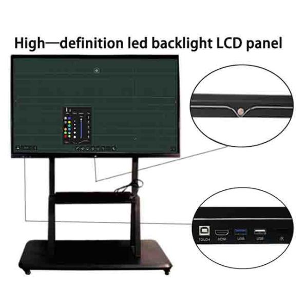 Pen Touch 4K Smart Board Dual OS 86 interactive flat panel display For Teaching