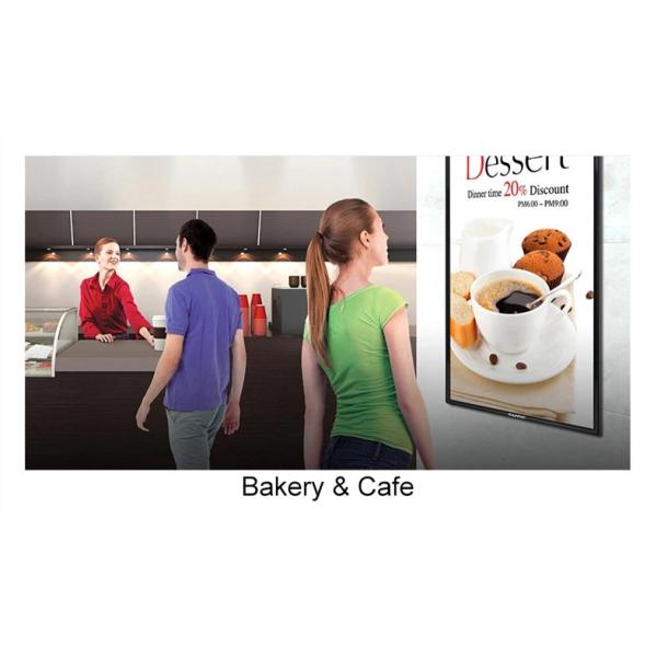 Android System Touch Screen Advertising Displays Update Wall Mounted Advertising Display