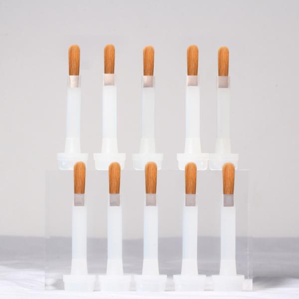 Plastic Nylon Brush On Nail Polish Replacement White and Grey