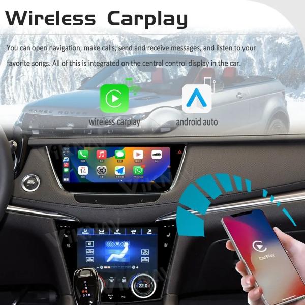 10.25 Inch Touch Screen Stereo For 2016-2023 Cadillac XT5 XT6 Navigation Multimedia Player Android Wireless Carplay