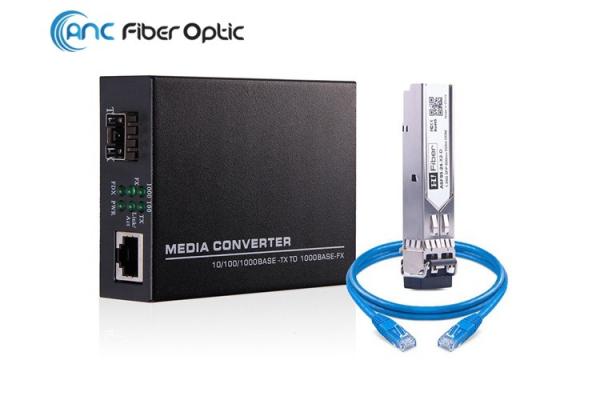 Cheap 10/100/1000M Fiber Optic Media Converter for sale