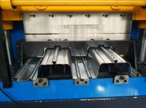 China 0.8 - 1.5mm Thickness Floor Deck Roll Forming Machine CNC Roll Forming Machine on sale