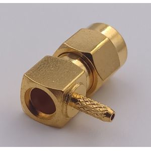 Best Male SMA Coaxial Connector Crimp Right Angle Sma Connector To Coax wholesale