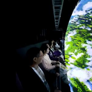 China Flying Cinema 2025 New Roller Coaster Simulator Dome Cinema Virtual Reality Motion on sale