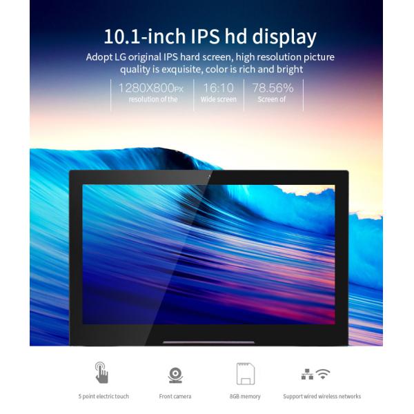 10.1" IPS Touchscreen Android Tablet PC with NFC RFID Reader and LED Light Bar for Interactive Terminals