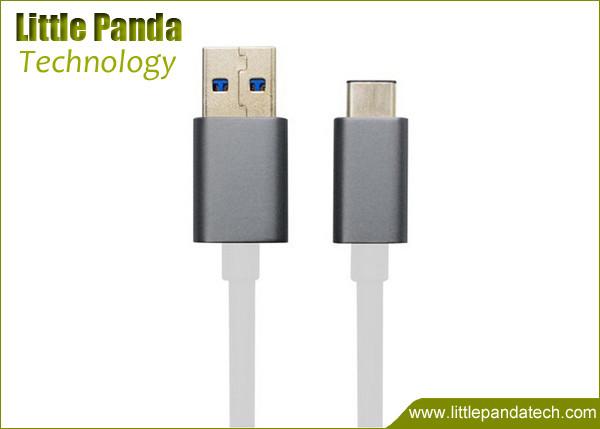 Cheap Aluminum Plated USB Data Cable USB 2.0 to USB 3.1 Type C USB Charging Cable Male to Male for sale