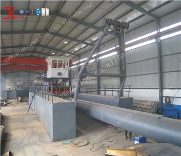 Diesel Engine Draft 1.3m Sand Dredger River Sand Mining machine