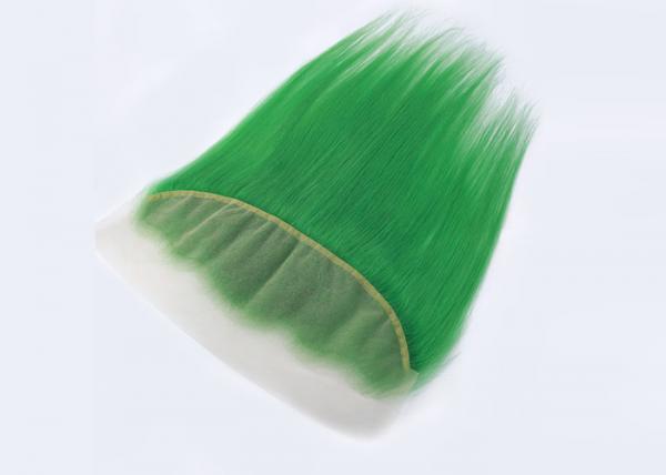 10" - 20" Human Hair Lace Closure No Synthetic Green Color No Smell
