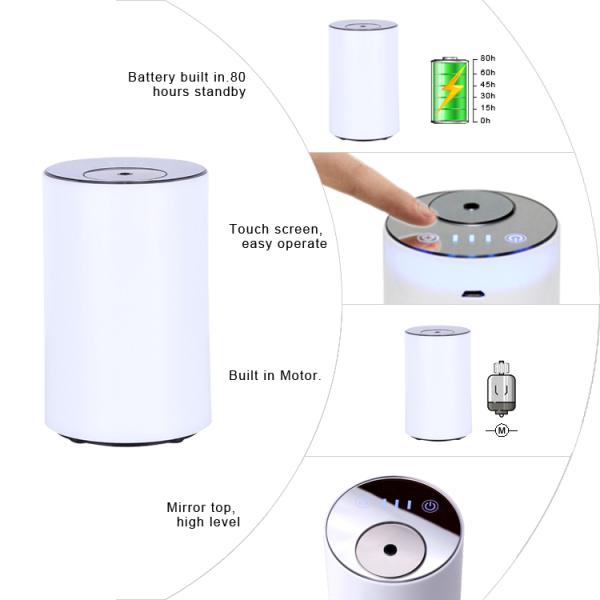USB 100mA Essential Oil Aroma Diffuser Waterless Nebulizing Air Diffuser