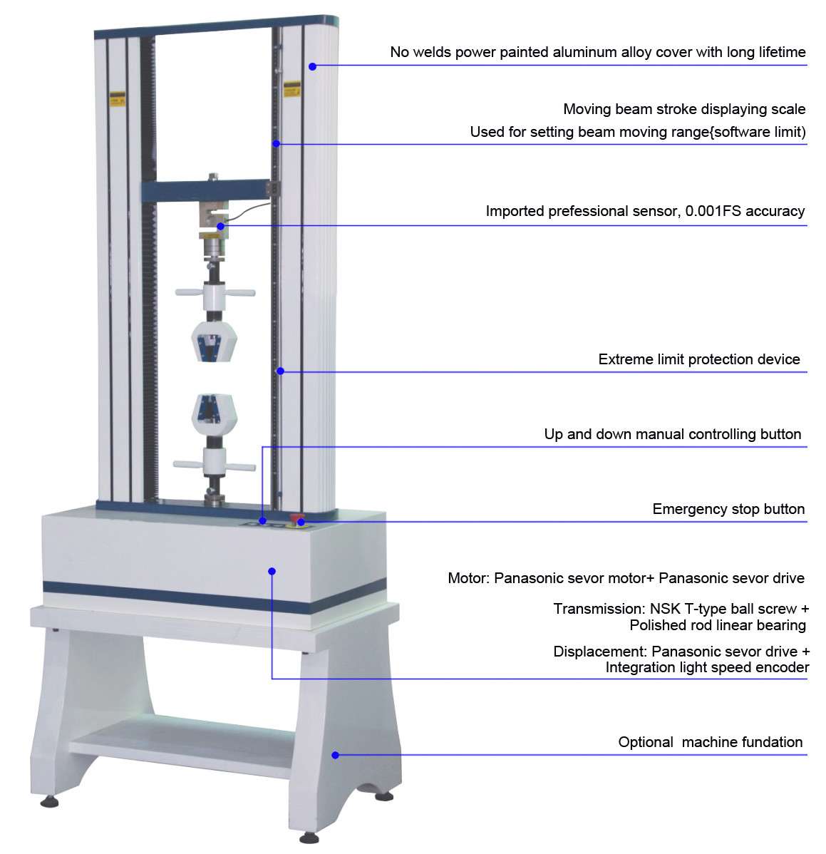 Best 50KN Load Cell Tensile compression bending Strength Testing machine wholesale