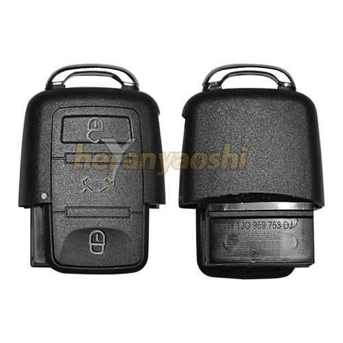 Cheap Vw 3 Buttons Smart Key Shell with Emergency Key Insert for sale