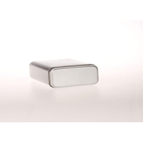 Blank Silver Color Metal Tea Storaging Container Tin Boxes With Cover