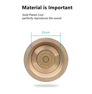 Gold plated dynamic karaoke microphone Desktop Condenser Mic 20Hz-20KHz