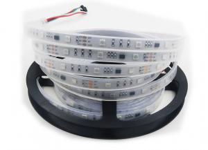 China Programmable Full Color Digital LED Strip Lights 12V 5 Meter / Roll Energy Saving on sale