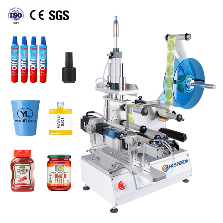 Wood Packaging Material FK616 Jar Label Applicator for Plastic Glass Round Flat Bottle