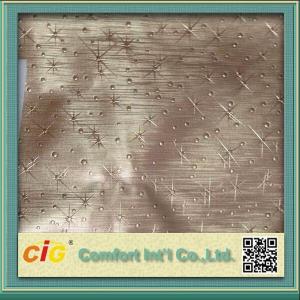 Best Waterproof Artificial Leather Fabric , Faux Leather Upholstery Fabric Embossed wholesale