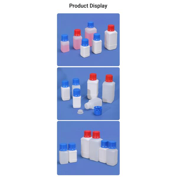 Sealed Chemistry Reagent Lab Bottles Plastic HDPE For Organic Solvent Liquid Storage