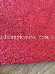 Sparkly Red Printed Glitter EVA Foam Sheet With Non Discoloring Adhesive
