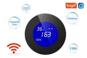 China Wifi Tuya Smart Natural Gas Detector Methane Leak Alarm Monitor Sensor For Home Monitor Device on sale