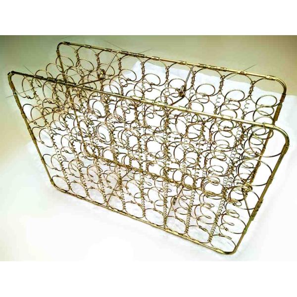 High Strength Gold Plated Wire Mesh Sofa Seat Springs , Rust Proof Spring Seat Bag Unit