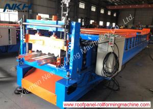 Best PLC Control Floor Deck Roll Forming Machine For 75mm Rib Decking Profile wholesale