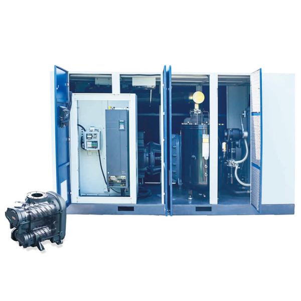 185KW 36.2m3/min 8Bar Two-stage compression permanent magnet variable frequency screw air compressor