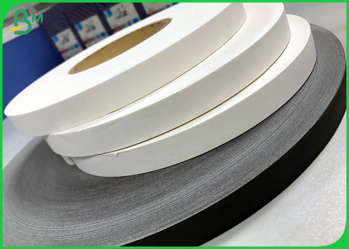 Food Grade Solid Black / Solid Green 15MM Width Slit Kraft Paper for Straw material