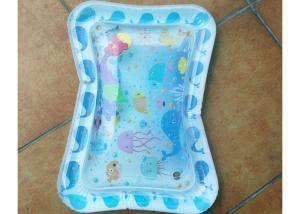 China Funny Inflatable Toddler Play Water Mat With Toys Inside Size 66*50cm on sale