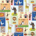 Fancy Interior Kids Bedroom Wallpaper Animals Design Non Woven Paper Material