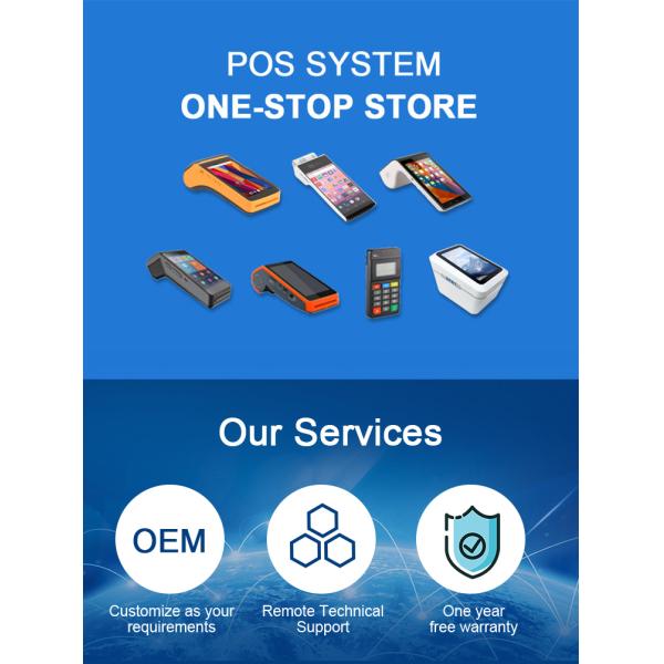 Handheld Smart Terminal POS Machine 5.5 Inch Touch Screen For Bank